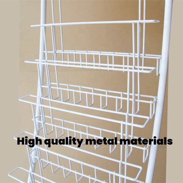 Custom Bookstore Metal Wire Display Rack for Comics Books Magazines and Newspapers