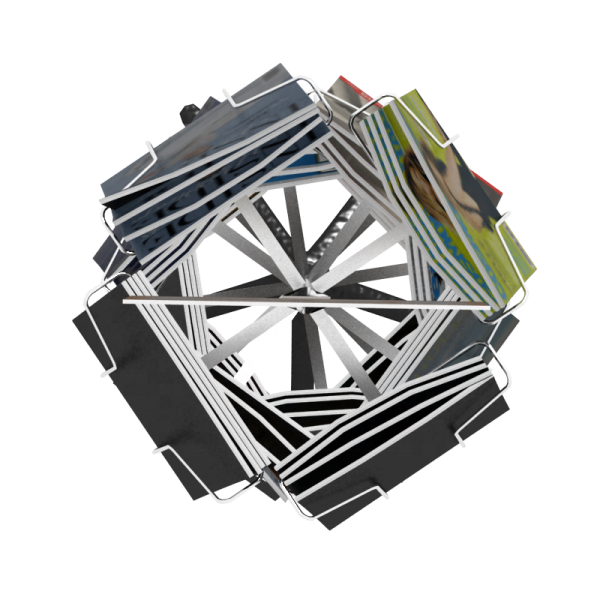 Metal Wire Rotating Display Stand for Bookstores Retail Comics Magazines Brochures and Posters