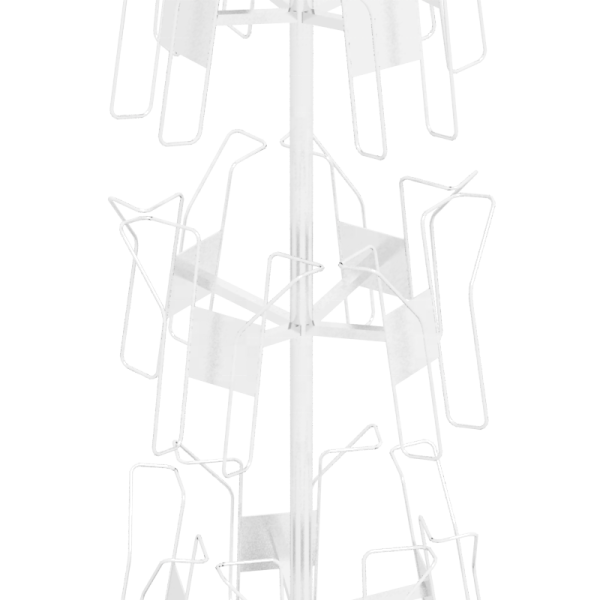 Metal Wire Rotating Display Stand for Bookstores Retail Comics Magazines Brochures and Posters