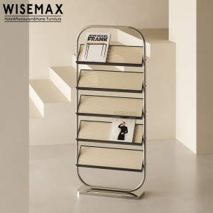 French style commercial metal frame magazine rack suitable for home office library