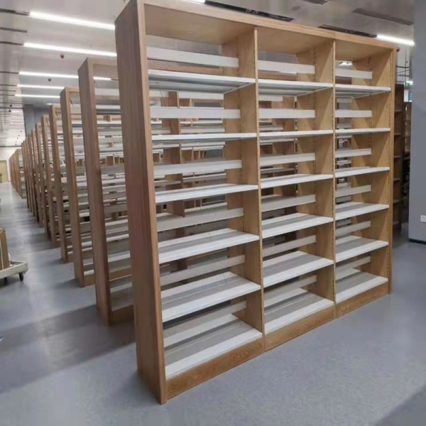Modern six-tier wrought iron bookshelf steel storage and metal library bookshelf