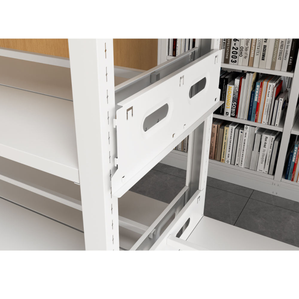 Modern Metal Bookshelf Wall-Mounted Steel Storage Rack Library Book Display