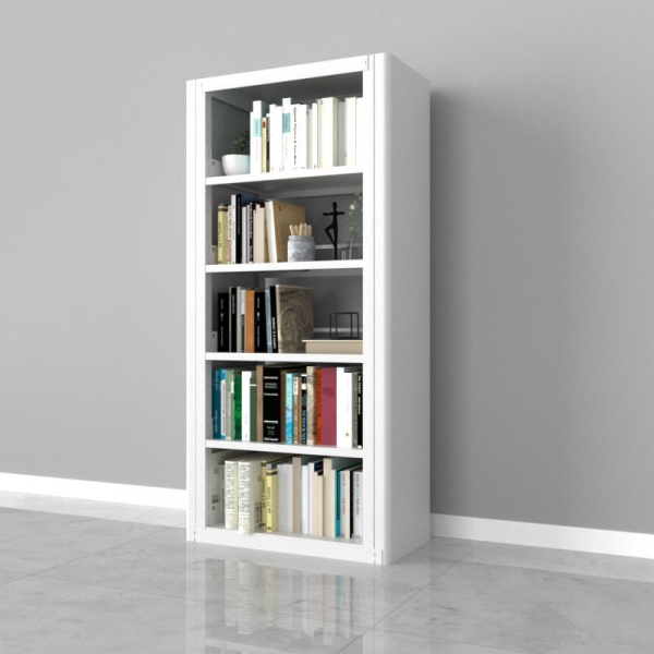 French-style library bookshelf wooden colored bookshelf metal bookshelf