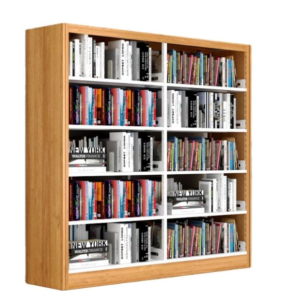 School Library Furniture Book Rack Used Library Shelving Steel Frame Double Side Library Bookshelf