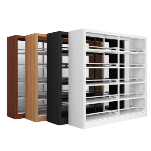 Wrought iron bookshelf for home floor-standing bookshelf and library