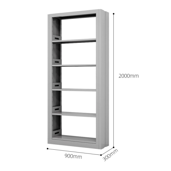 School Library Furniture Book Rack Used Library Shelving Steel Frame Double Side Library Bookshelf