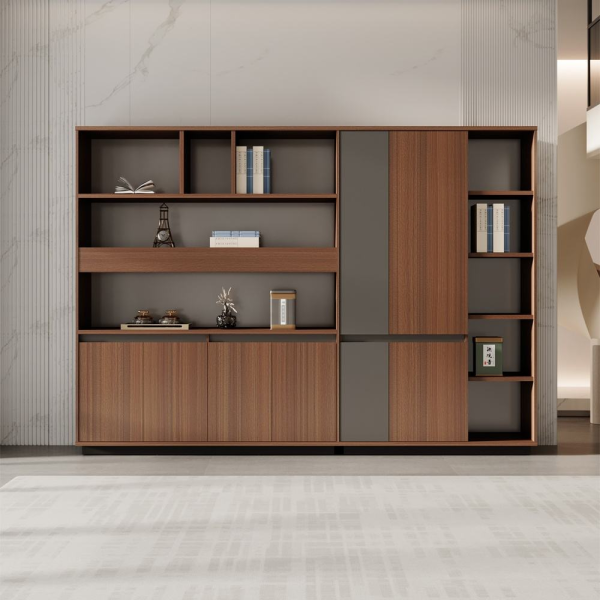 Melamine wood filing cabinet office furniture bookcase with matching CEO desk