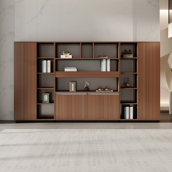 Melamine wood filing cabinet office furniture bookcase with matching CEO desk