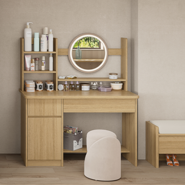 Contemporary Bedroom Furniture Dressing Table or Vanity Table With Drawers MDF Material