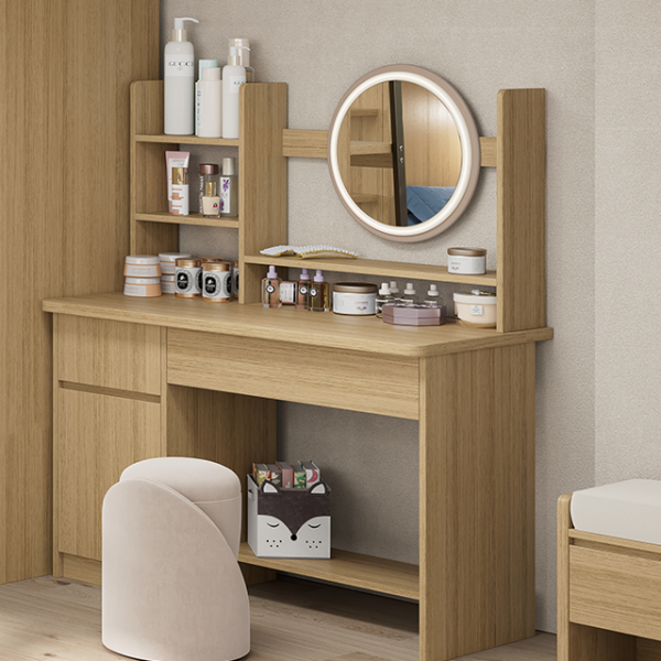 Contemporary Bedroom Furniture Dressing Table or Vanity Table With Drawers MDF Material