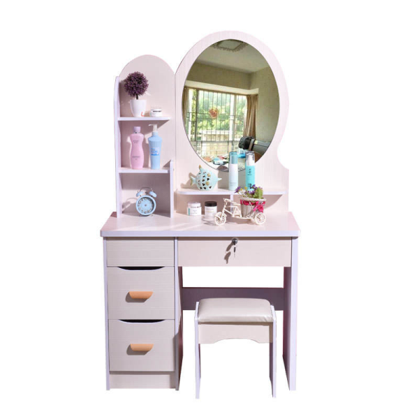 Modern bedroom dressing table multifunctional bedside dressing table with light