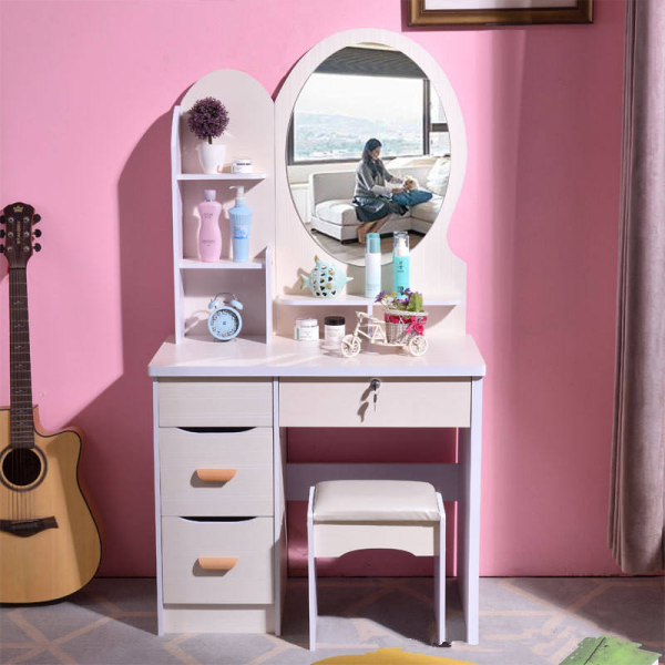Modern bedroom dressing table multifunctional bedside dressing table with light