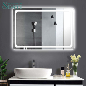 Modern Bathroom Anti-fog Mirror Rectangular Wall Mounted Smart Vanity Mirror