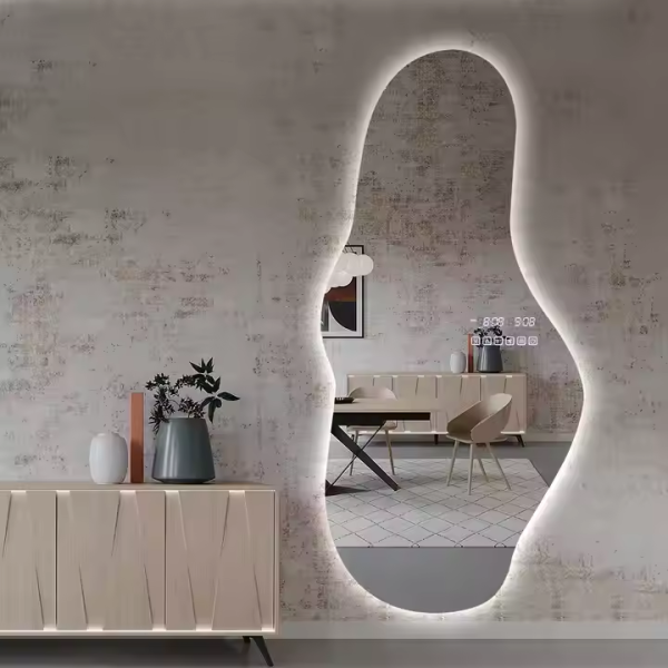 Modern Hotel Bathroom Touch Screen Wall Mounted Led Mirror Smart Mirror