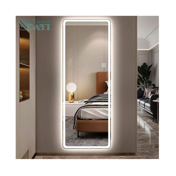 Wall Mounted Smart Mirror Rectangle Mirror Modern Luxury Smart Mirror with Led Light