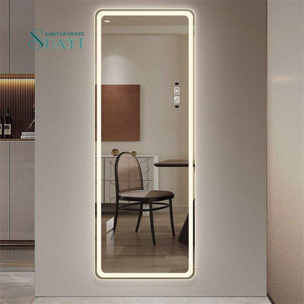 Wall Mounted Smart Mirror Rectangle Mirror Modern Luxury Smart Mirror with Led Light