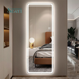 Wall Mounted Smart Mirror Rectangle Mirror Modern Luxury Smart Mirror with Led Light