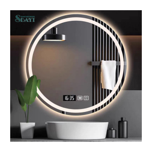 Modern Round Led Smart Mirror Wall Mounted Bathroom Touch Switch Screen Smart Mirror With Light