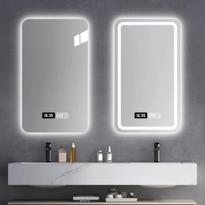 Modern Premium Anti-Fog LED Vanity Mirror Rectangle Touch Screen Smart Switch for Bathroom