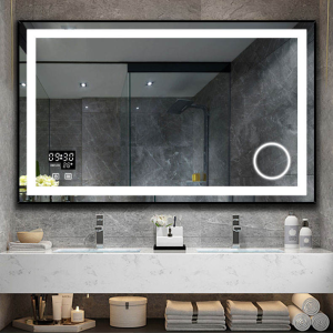 Frameless Custom Decorative Wall Backlit Bath LED Bathroom Mirror