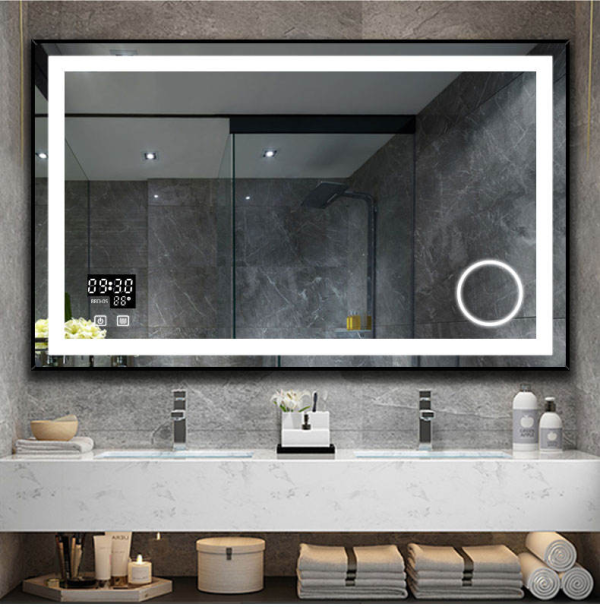 Frameless Custom Decorative Wall Backlit Bath LED Bathroom Mirror