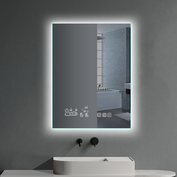 Bathroom Smart Mirror With Lights Illuminated LED Vanity Backlit Bath Mirror