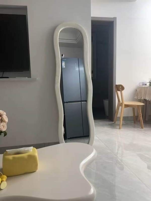 Full Body Mirror Bedroom Cream Style Modern Bedroom Dormitory Home Fitting Mirror