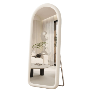 Trendy Cream Ins Style Full-Length Mirror for Home Use Framed Pattern for Girls' Bedrooms