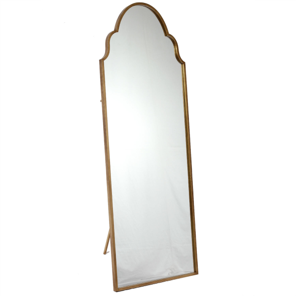 Wholesale Superior Quality Antique Bronze Metal Frame Arch Full Length Floor Dressing Mirror