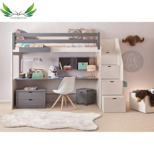 Hot Sale Princess Wooden Bed Double Bunk Bed Twins Children Bed