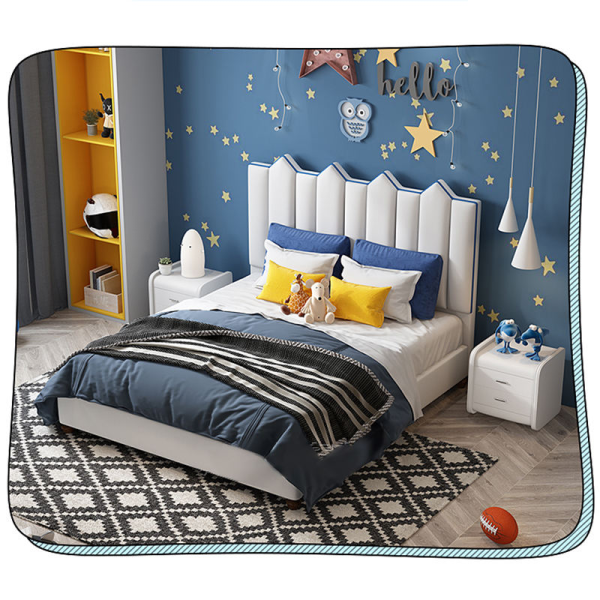 Latest Design Children's Furniture Bed for Easy Assembly Suitable for Both Boys and Girls