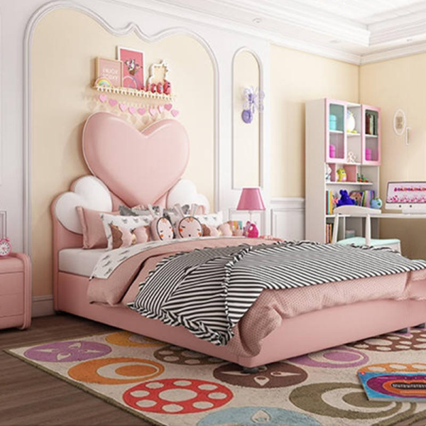 Most Popular Soft Bed Kids Bedroom Set Dining Application Wood Material Featuring Rabbit Bear Brown Shaped Bed