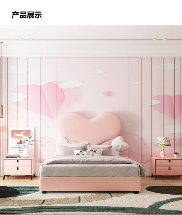 Most Popular Soft Bed Kids Bedroom Set Dining Application Wood Material Featuring Rabbit Bear Brown Shaped Bed