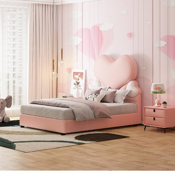 Most Popular Soft Bed Kids Bedroom Set Dining Application Wood Material Featuring Rabbit Bear Brown Shaped Bed