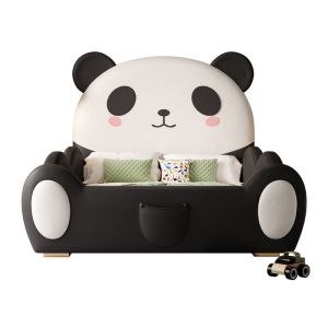 Panda 1.5-Meter Single Bed Guardrail for Boys Girls Modern Simple Princess Bed for Bedroom