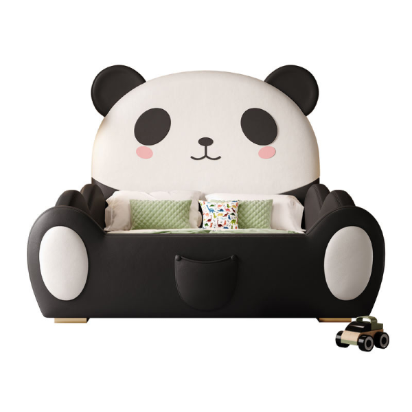 Panda 1.5-Meter Single Bed Guardrail for Boys Girls Modern Simple Princess Bed for Bedroom